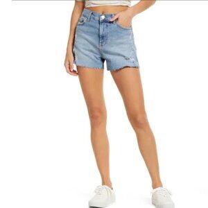 Urban Outfitters BDG Women's Jean Shorts Dad Slim Tapered Fit Cutoff High Waiste
